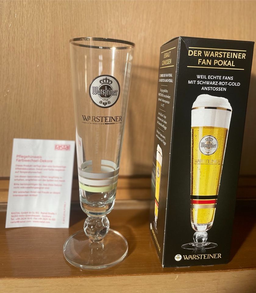 2 x Warsteiner Fan Pokal Pilsgläser in Selters