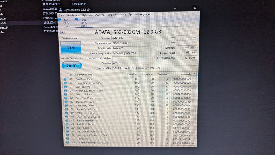 SSD 6x 30 GB Adata in Zella-Mehlis