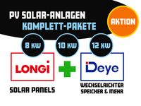 FRÜHLINGSSPEZIAL  - 8 kw bis 12 kw PV Anlage Solaranlage komplett mit LONGI HiMo6 430w Solar Modulen,  Deye Wechselrichter und  Speicher. Zubehörpaket Versand oder Abholung. Brandenburg - Brandenburg an der Havel Vorschau