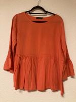 Bluse mit Stickerei Korallrot 40 Made in Italien aus Viskose 100% Baden-Württemberg - Albstadt Vorschau