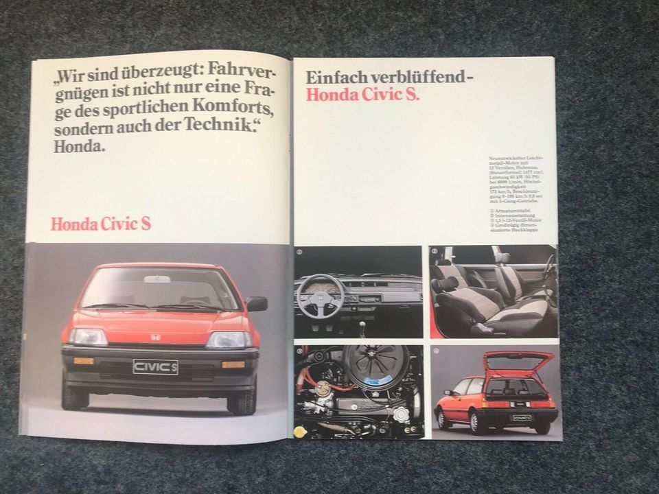 Honda Prospekte 1983 - CRX , Cvic , Prelude …. in Bremen