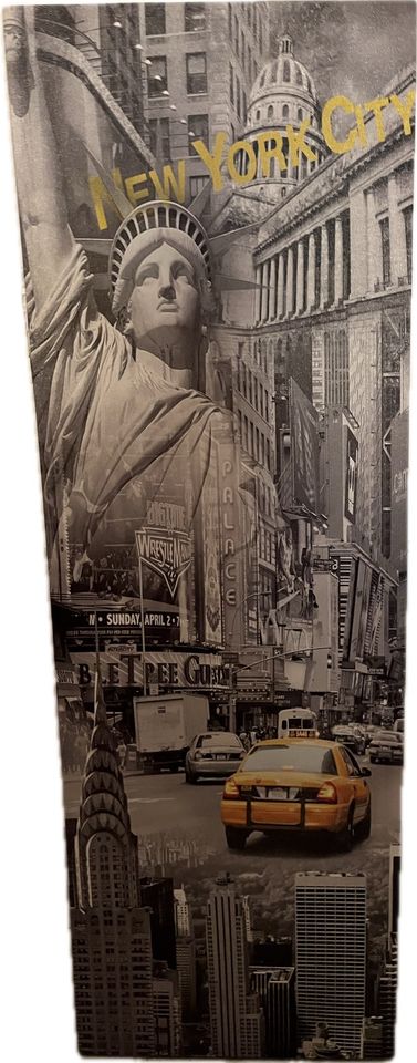 Leinwand New York City 30x85 cm grau gelb Bild in Schorndorf