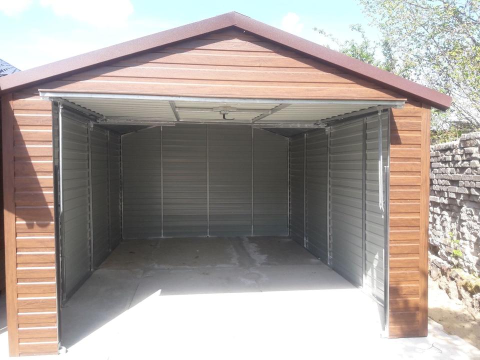 Gartenhaus metall Garage Geräteschuppen Fertiggarage Holzoptik in Dortmund