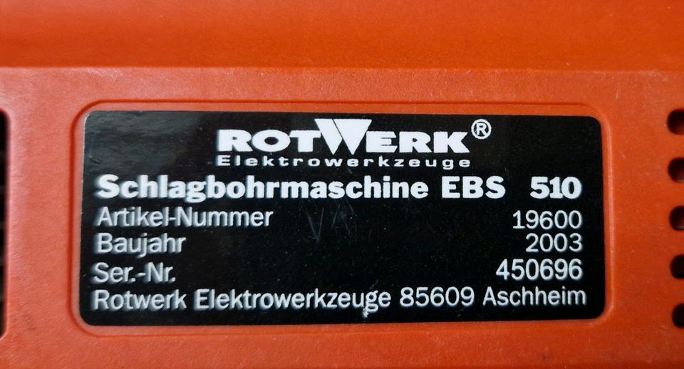 Rotwerk Schlagbohrmaschine EBS 510 in Fürstenfeldbruck