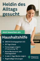 Haushaltshilfe (m/w/d) gesucht – 16 €/h, Firmenwagen & WE Frei ! Kreis Pinneberg - Schenefeld Vorschau