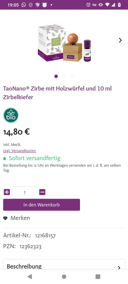 TAOASIS  Zirbenwürfel mit Zirbenöl / entspannend und beruhigend in Wunstorf