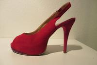 CATWALK Plateau-Slingpumps rot/pink/lila in Velours (neuwertig) Baden-Württemberg - Waiblingen Vorschau