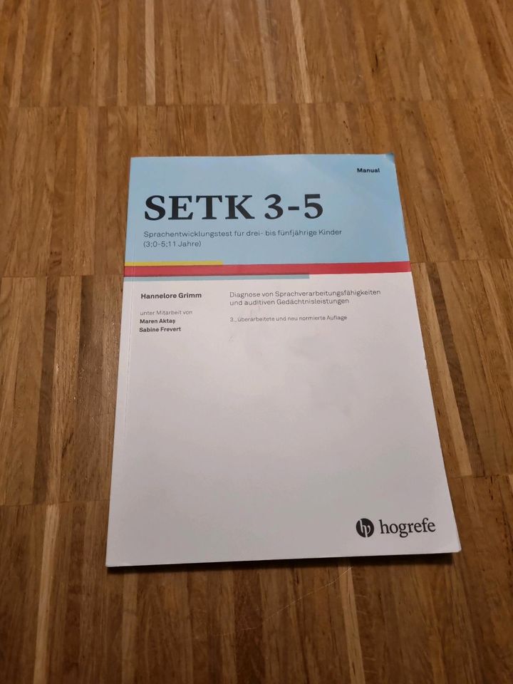 SETK 3-5 Sprachentwicklungstest Manual in Dachau