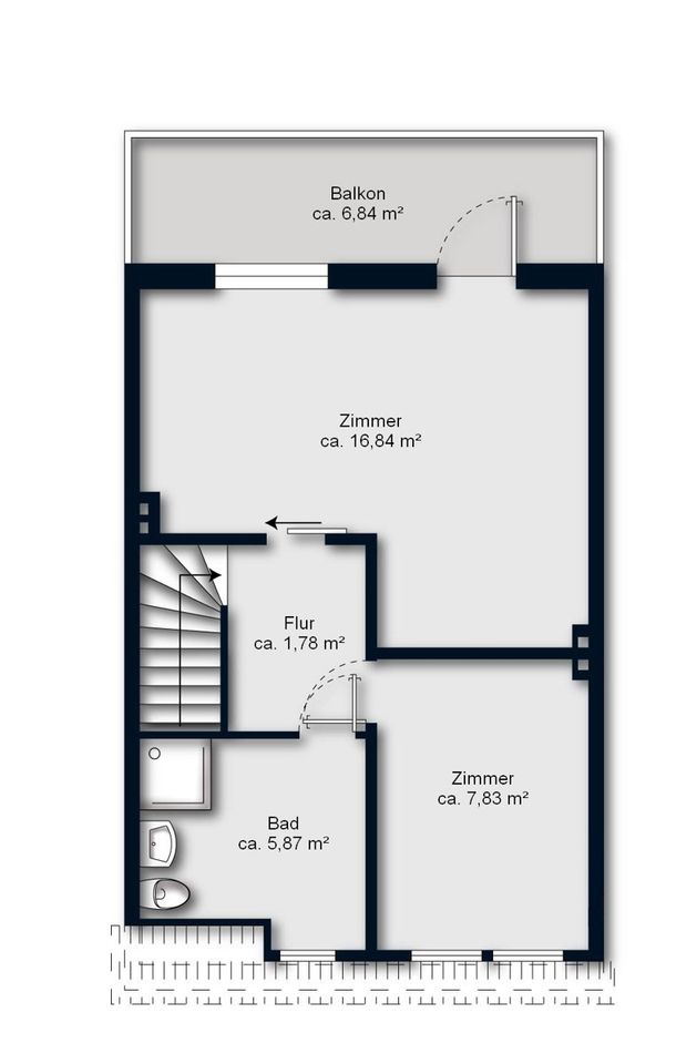 PURNHAGEN-IMMOBILIEN -  Vermietetes Reihenmittelhaus in zentraler Lage von Bremen-Walle in Bremen