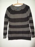 Damen - Pullover -- Größe: XS --- Farbe: grau - schwarz gestreift Sachsen - Schöneck Vorschau