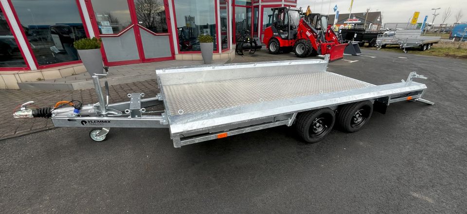 Baggeranhänger 3500 kg Alu-Boden 4,0x1,8 m Maschinentransporter in Blankenheim