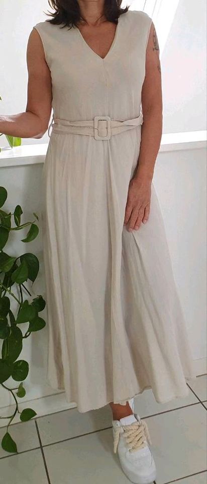 Hallhuber Kleid Leinenkleid Sommerkleid Maxikleid 36 38 S M in Bad Driburg