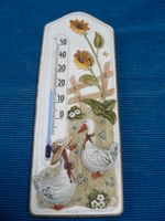 Vintage Keramik Wandbild Thermometer mit Blumen Gänse top erhalte Nordrhein-Westfalen - Brühl Vorschau