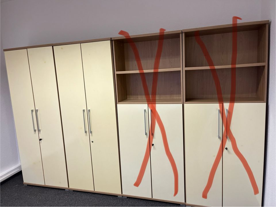 Aktenschrank Büroschrank Büromöbel 2 Stück verschließbar Schränke in Falkensee