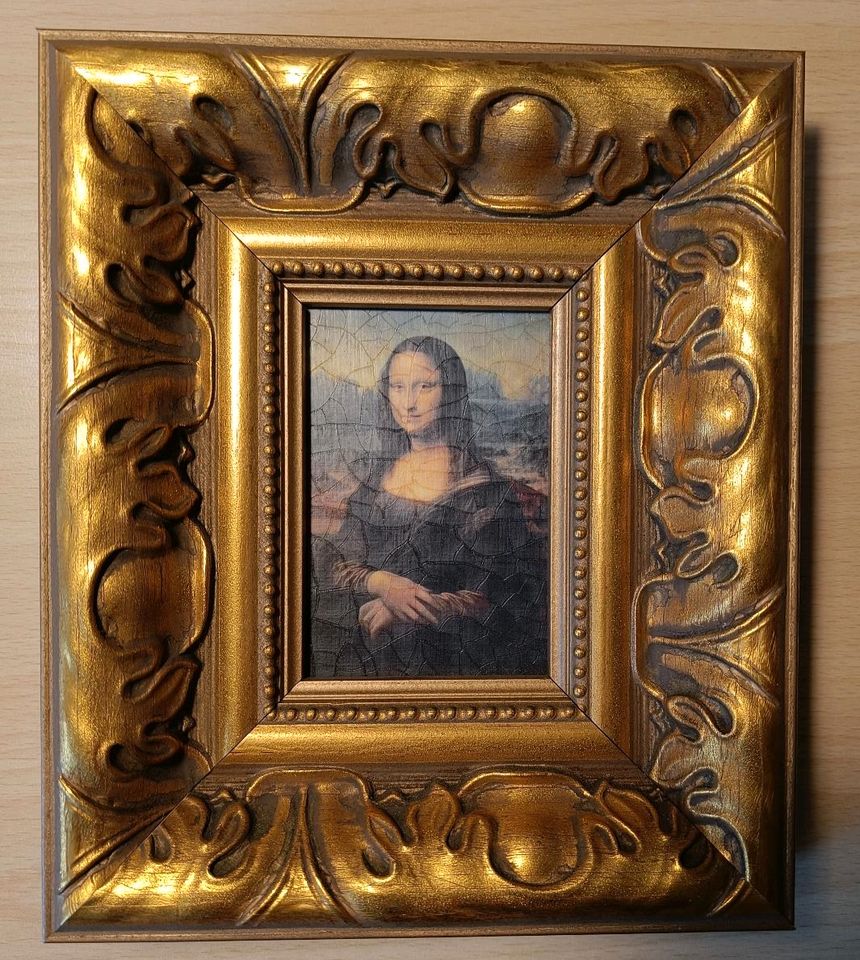 Museumsgalerie Mona Lisa gerahmtes Bild 20x17cm in Wellendingen