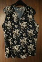 Damen Top Gr. XL – Tank Top – Shirt - schwarz mit Blumenmuster Lübeck - Kücknitz Vorschau