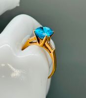 Damen Solitär 14K/585 Ring Edelsteine Aquamarin Gelbgold 4,80Gram Kiel - Hassee-Vieburg Vorschau