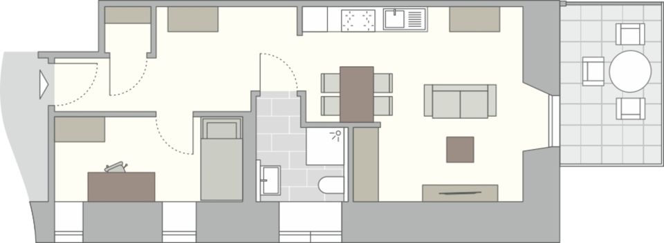 2-Zimmer OG Wohnung im Neubau-Standard mit Küche und Balkon! in Emmingen-Liptingen