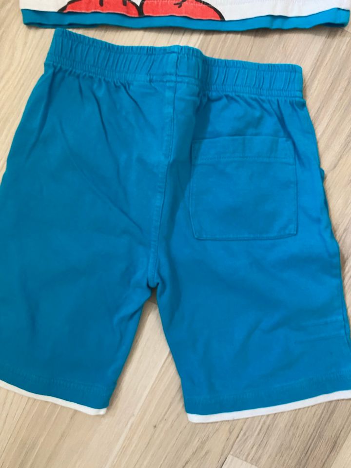 Schlümpfe, Set, Shirt und kurze Hose, Sommer, Gr. 86, 92 in Leingarten