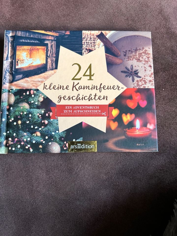 24 kleine Kaminfeuergeschichten: Ein Adventsbuch zum Aufschneiden in Duisburg