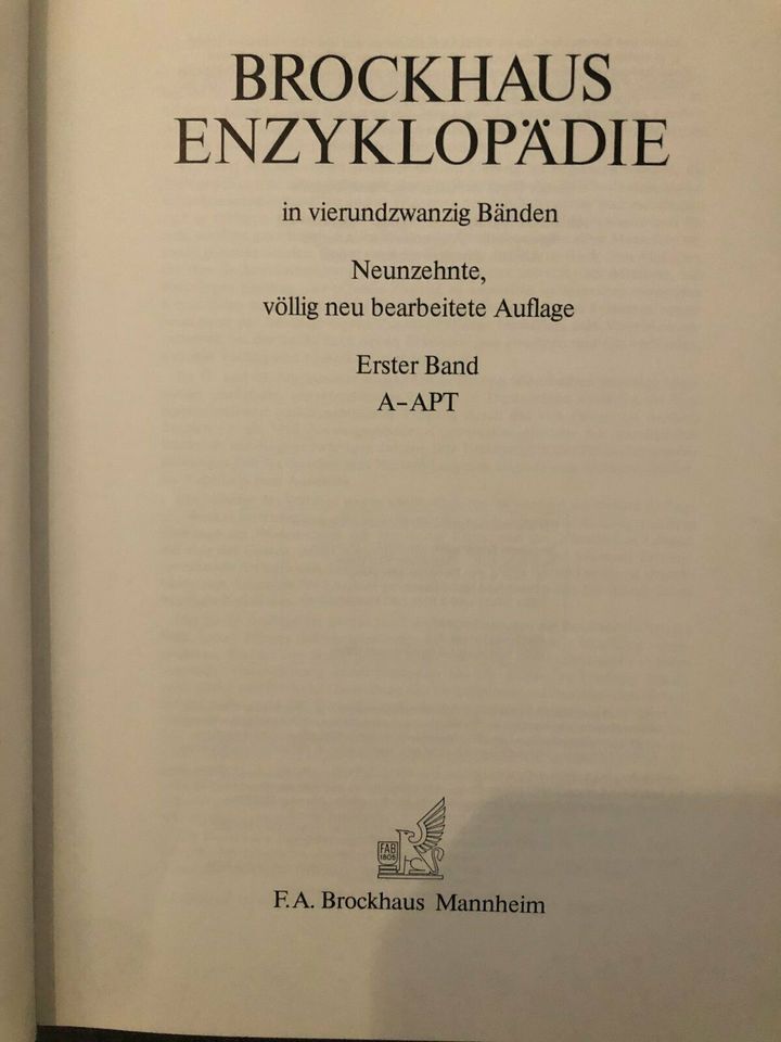 Brockhaus Enzyklopädie 19. Aufl. 24 Bände Ledereinband in Lübeck