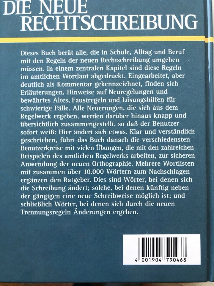 Buch Deutsch Die Neue Rechtschreibung Neu Rargeber Schulbuch Top in Salzwedel