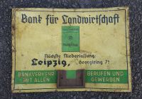 Antik Blechschild Werbeschild Bank für Landwirtschaft Leipzig Mügeln - Sornzig-Ablaß Vorschau