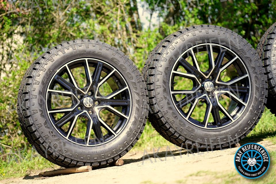 ➡️ 19 ZOLL MEGA OFFROAD ➡️ VW AMAROK 255/55 R19 GOODYEAR ➡️ 2DRV ALUFELGEN WH34 FELGEN SOMMERRÄDER SOMMERREIFEN REIFEN RÄDER POR ➡️ WRANGLER DURATRAC ➡️ 5X120 8,5X19 ET50 ABE ➡️ AUCH 3L 190KW SCHWARZ◄ in Melle