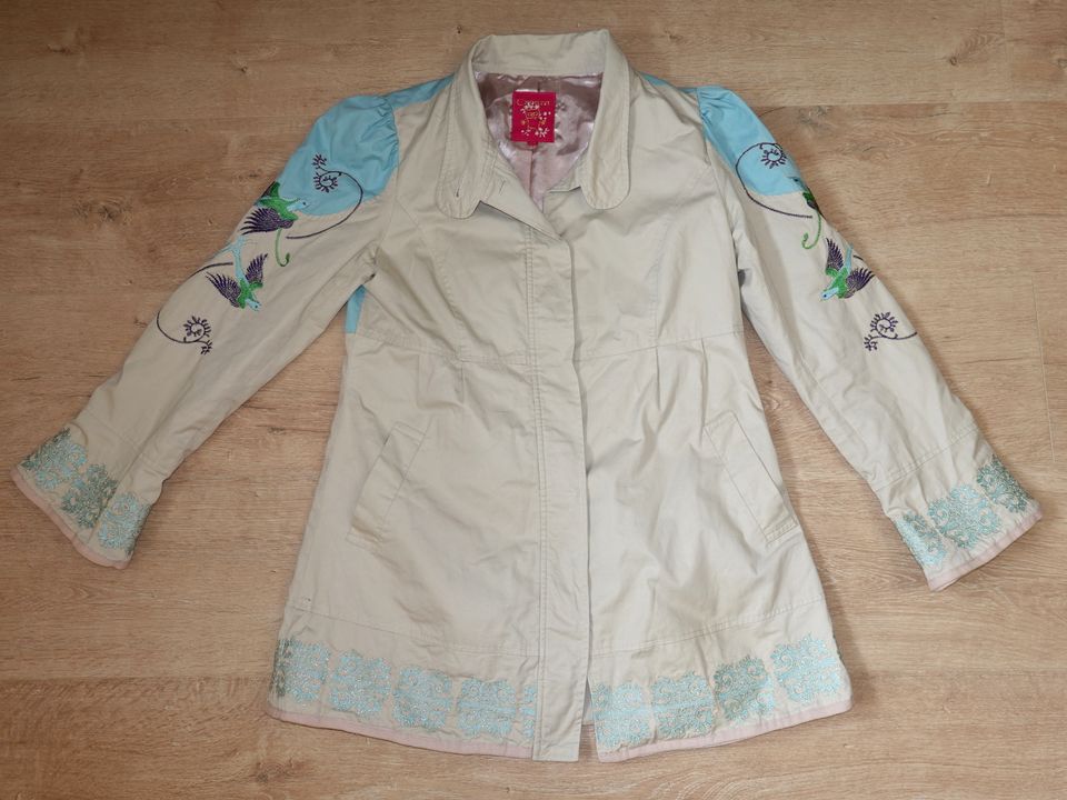 Jacke CREAM beige Pasteltöne Gr 38 neuwertig 100% Baumwolle in Landshut