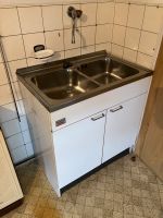 Edelstahl Waschbecken mit Waschbeckenunterschrank Bayern - Bad Aibling Vorschau