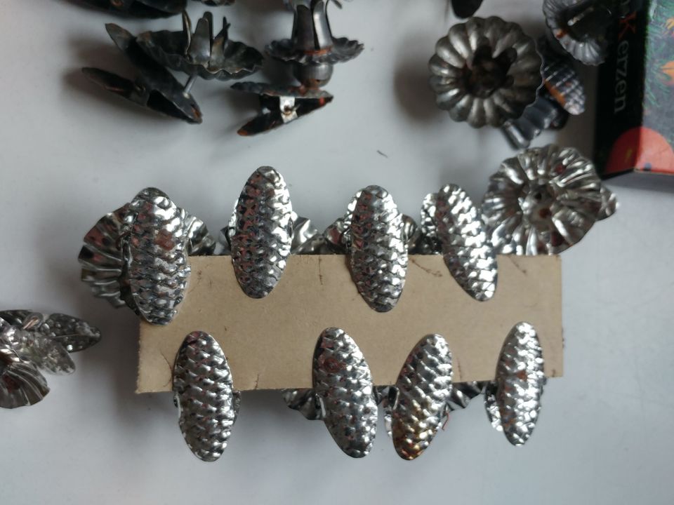 Dachbodenfund Baum Kerzenhalter VINTAGE Clips Metall Weihnachten in Gebenbach