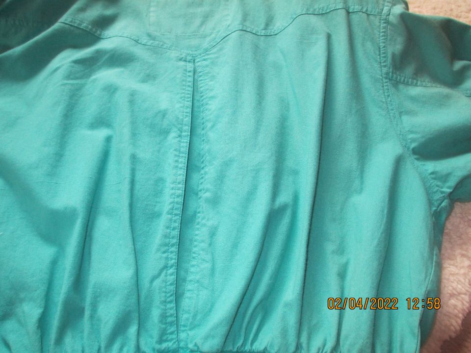 Vintage: türkisfarbener Damenblouson/Jäckchen, Gr. 38 (SZ) in Konz