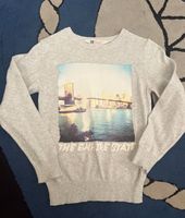 H&M Kinder Pullover the Empire State weiß grau hell  122 128 USA Sachsen - Radebeul Vorschau