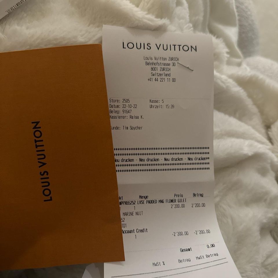 Louis Vuitton Vest Navy in Frechen