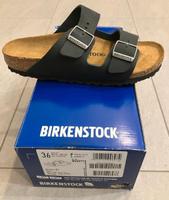 Birkenstock Sandalen, Arizona, schwarz Fettleder, 36, schmal Kiel - Wellsee-Kronsburg-Rönne Vorschau