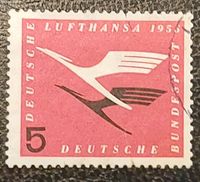 Briefmarke Deutsche Lufthansa 1955, 5 Pfennig, gestempelt Nordrhein-Westfalen - Leverkusen Vorschau