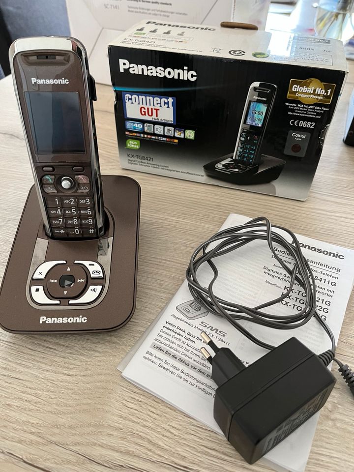 Analoges Telefon mit Anrufbeantworter Panasonic „KX-TG8421“ in Mainhausen