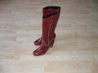 GABOR Stiefel 1x getragen Echtes Leder Gr. 40 Bordeaux Niedersachsen - Burgwedel Vorschau