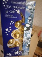 3x Weihnachten  Kugeln 36 Teile Gold Glas Hessen - Mainhausen Vorschau