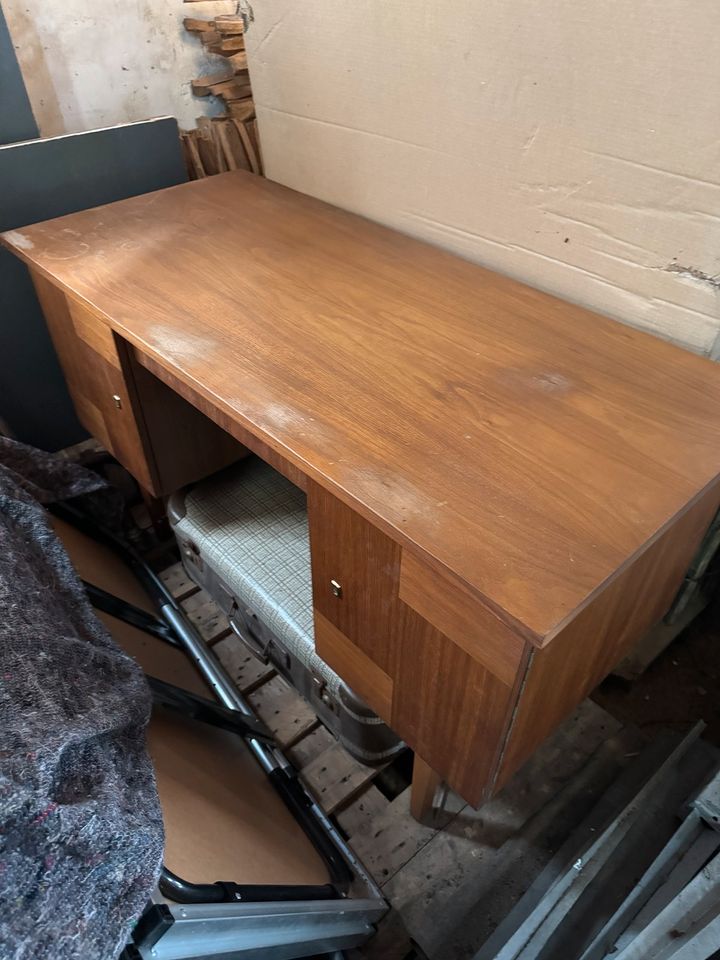 Schreibtisch Holz Retro Nostalgisch 129 cm in Apen