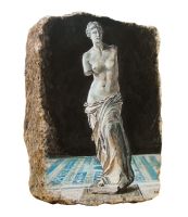 Venus von Milo Statue GEMÄLDE auf PFLASTERSTEIN von Paris. Hessen - Einhausen Vorschau