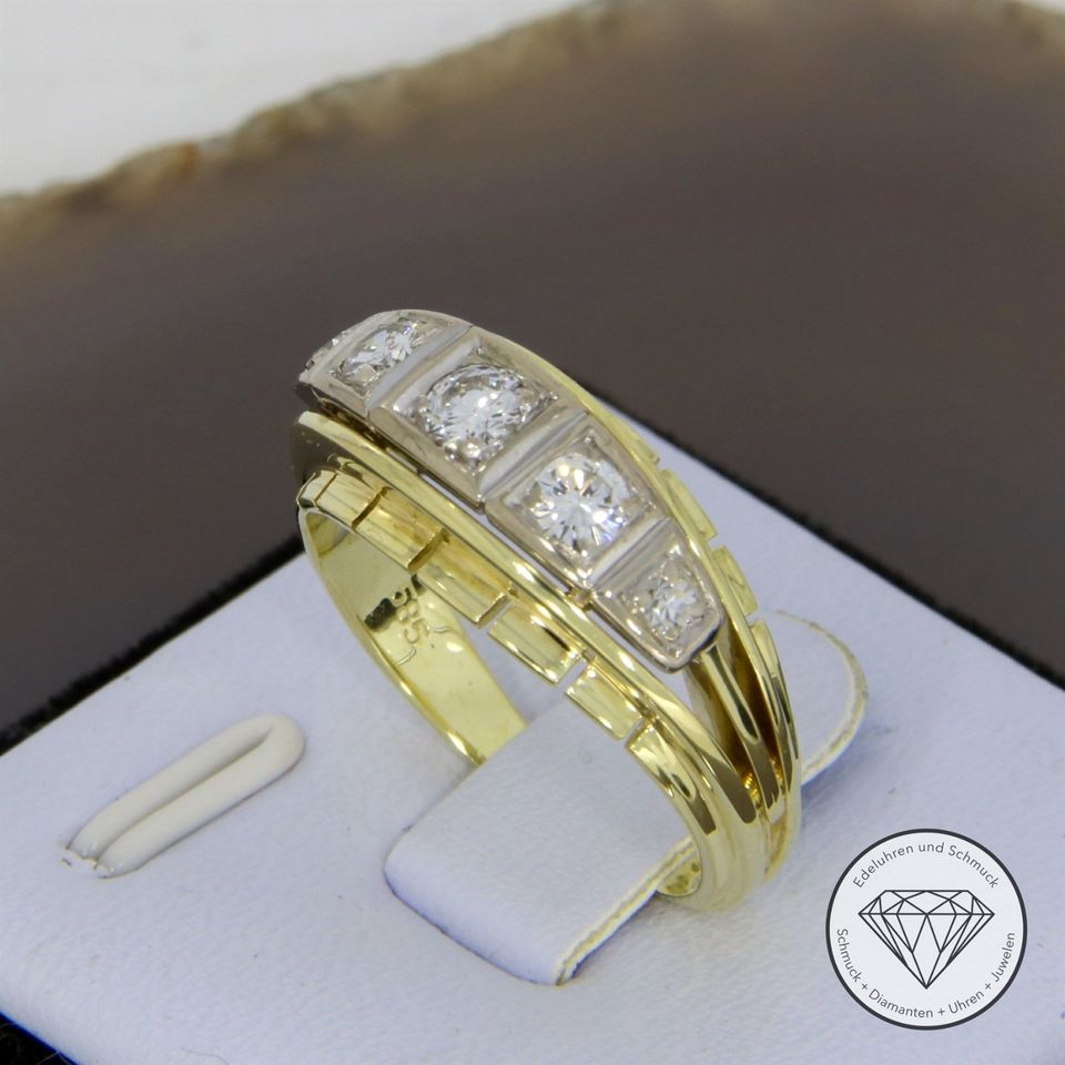 M*199581 Wert 2.000,- Diamant 0,40 ct Ring 585 Gold 14 Karat XXYY in Essen