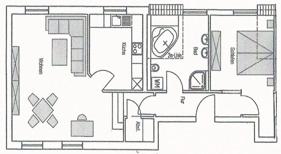 2-Raum-DG- Wohnung (11) mit ca. 67m2 - ab sofort in Apolda