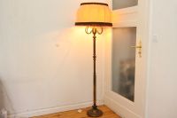 Stehlampe Messing Holz Beige 173cm 70er Jahre Retro Vintage L238 Berlin - Steglitz Vorschau