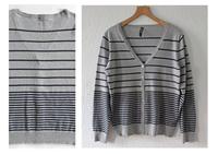Takko Cardigan leicht grau schwarz gestreift Strickjacke Gr.L Schleswig-Holstein - Reinbek Vorschau