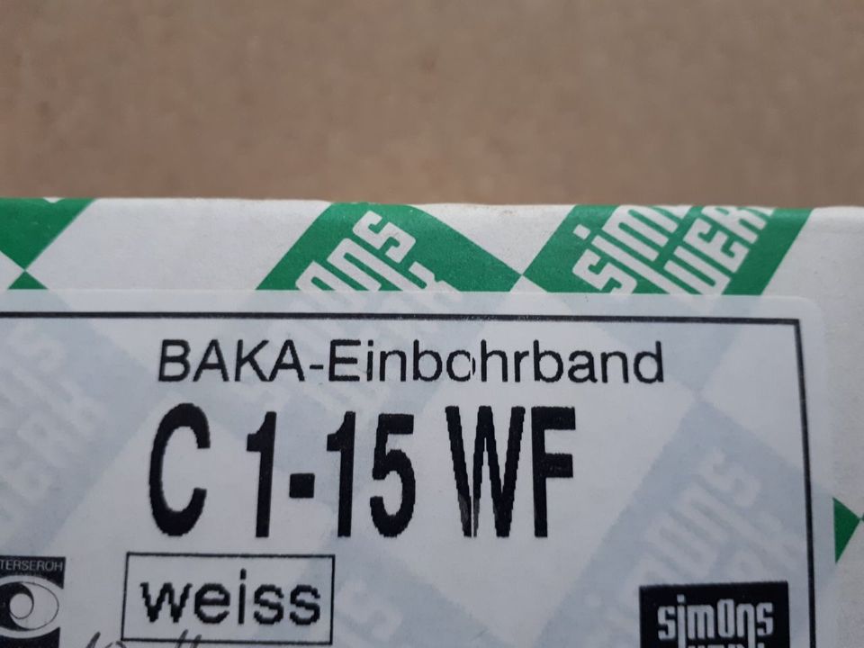 Baka Einbohrband C1-15 WF weiß in Wemding
