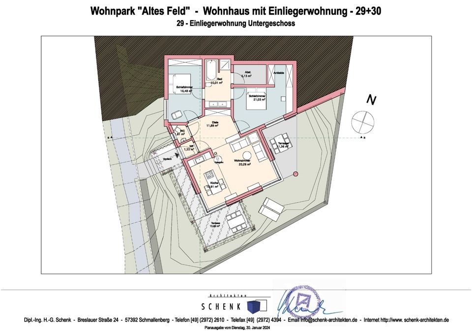 Baugrundstück für Wohnhaus mit Einliegerwohnung einschl. Baugenehmigung in Schmallenberg