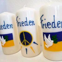 Friedenslicht stand with Ukraine Gebete Beten Friedenstaube peace Bayern - Reichertsheim Vorschau