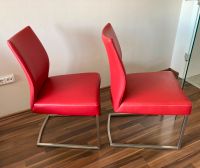 Esszimmerstühle Stühle Bert Plantagie in rot Freischwinger Leder Nordrhein-Westfalen - Kerpen Vorschau