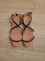 Riemchen Sandalen Gr.37 schwarz Hessen - Schöffengrund Vorschau